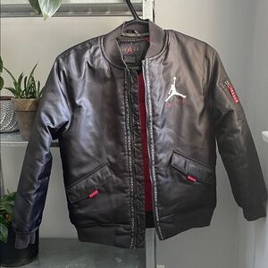 Jordan Black and Red Bomber Jacket